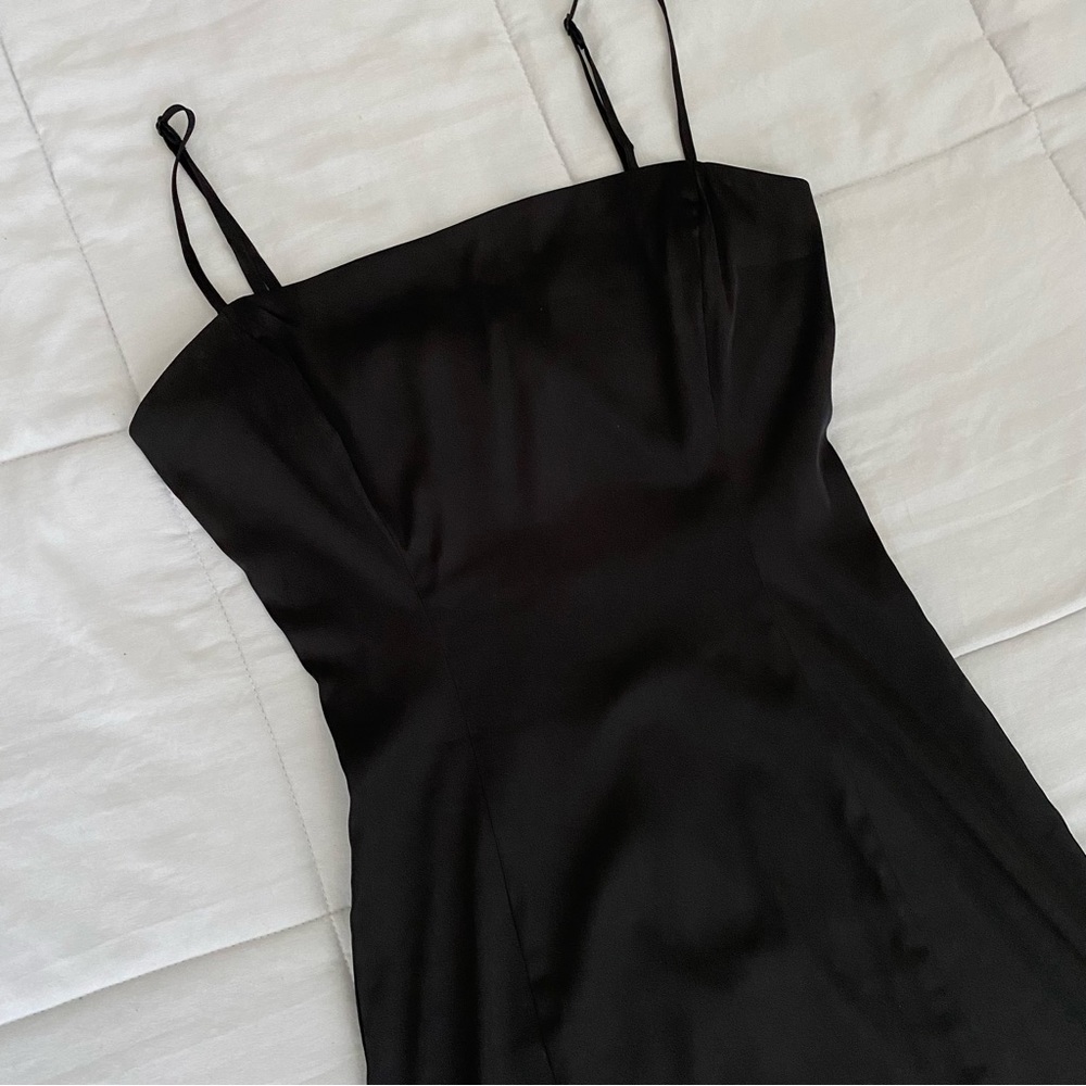 Aritzia Sunday Best Shimmer Satin Dress